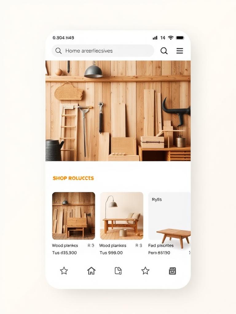 Exemplo de loja online para Casa e construção