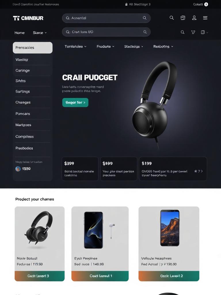 Exemplo de loja online para Eletrônicos